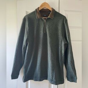 *5/$20 or 3/$15* Arrow Forest Green Quarter Zip Sweater Men's Size L